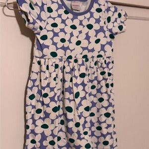Hanna Andersson Blue and White Floral Kids Dress
